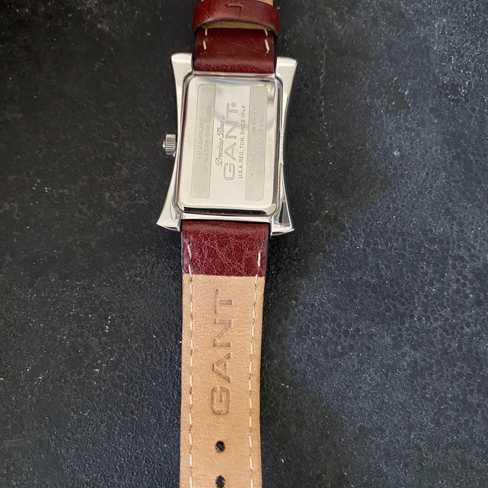 Gant Silver Case Watch With Red Strap View 4